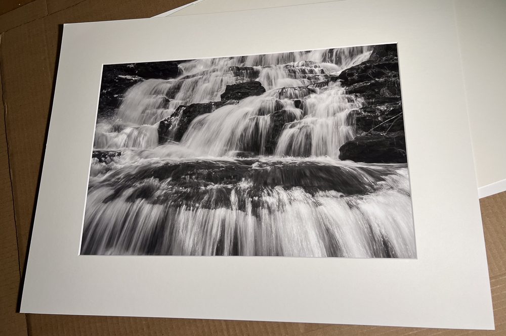 New black and white print “Cascades”