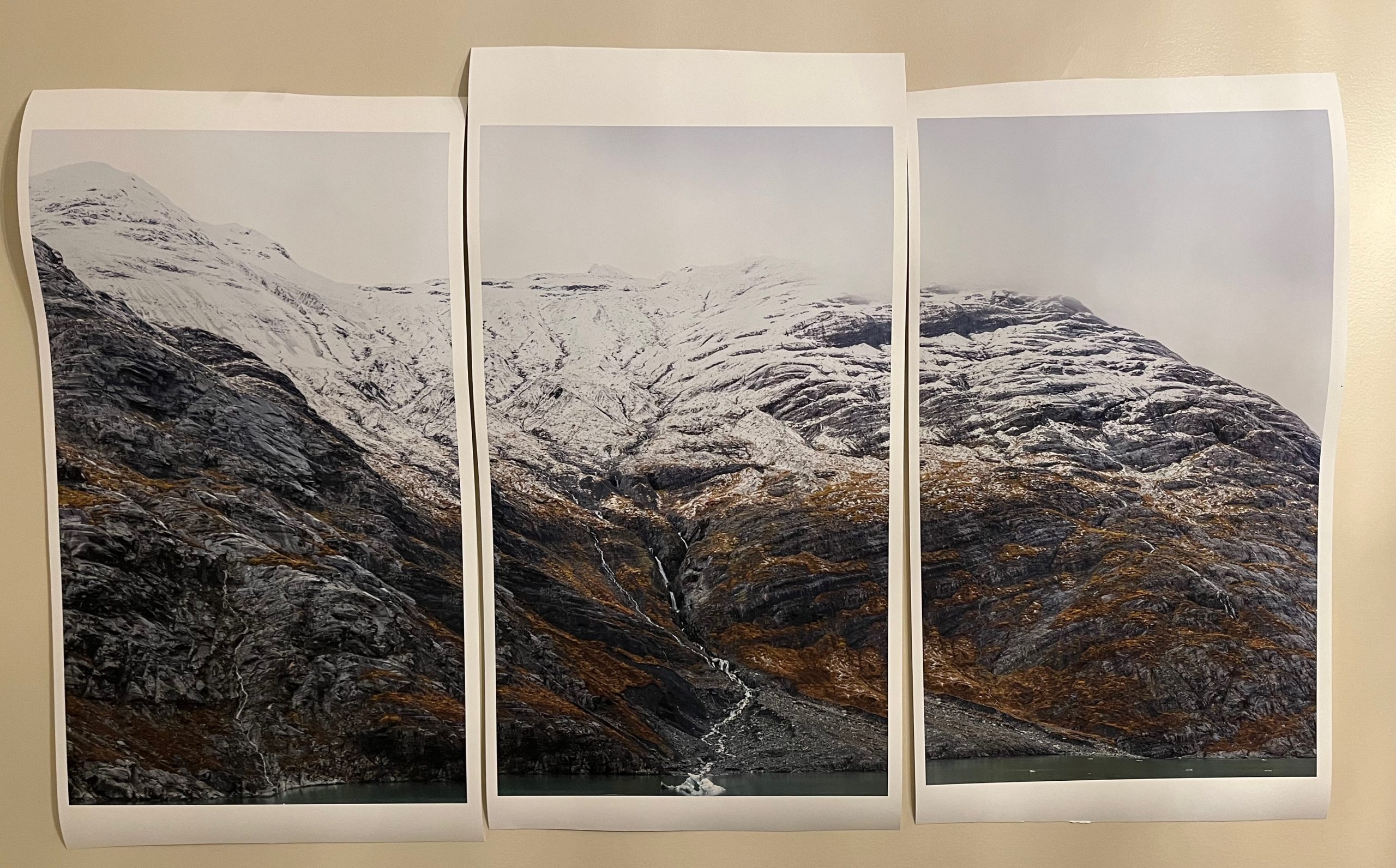 Glacier Bay Triptych – panel prints